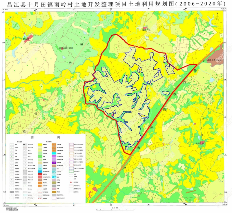 昌江县十月田镇南岭村土地开发整理项目
